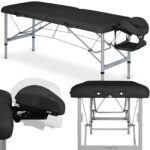 Habys lettino da massaggio pieghevole alluminio 60 cm nero Aero