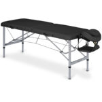 Habys lettino da massaggio pieghevole alluminio 60 cm nero Aero