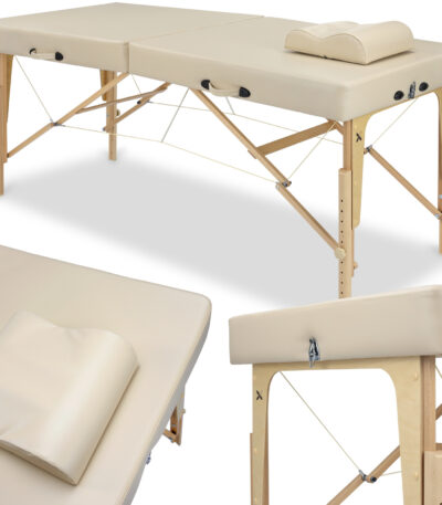 Habys lettino da massaggio pieghevole beige Mila