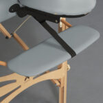 Habys lettino da massaggio pieghevole grigio Panda Light Wood