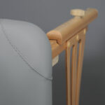 Habys lettino da massaggio pieghevole grigio Panda Light Wood