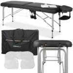 Habys lettino da massaggio telaio a U 60 cm nero Vera