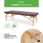 Habys lettino da massaggio thailandese 80 cm marrone Niro