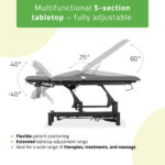 Habys lettino da trattamento a pedale grigio Fortis 5 ERGO