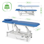 Habys lettino da trattamento elettrico blu Optima