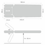 Habys lettino da trattamento elettrico grigio Agila 4 Touch Core