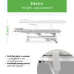 Habys lettino da trattamento elettrico grigio chiaro Fortis 2