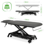 Habys lettino da trattamento elettrico grigio Evero Cross X4 ERGO
