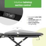 Habys lettino da trattamento elettrico grigio Evero Cross X5 ERGO