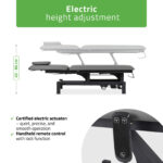 Habys lettino da trattamento elettrico grigio Fortis 2