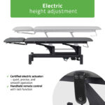 Habys lettino da trattamento elettrico grigio Fortis 2 ERGO
