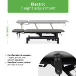 Habys lettino da trattamento elettrico grigio Fortis 4 ERGO