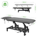 Habys lettino da trattamento elettrico grigio Fortis 4 ERGO