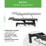 Habys lettino da trattamento elettrico pedaliera grigio Fortis 2