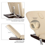 Habys lettino da trattamento elettrico riscaldato beige Libra 4