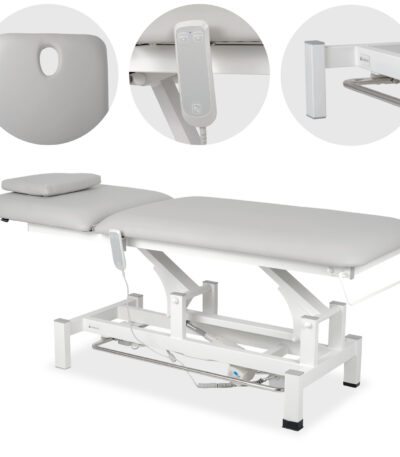 Habys lettino da trattamento pedaliera grigio chiaro Fortis 2