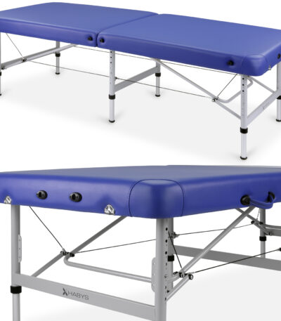 Habys lettino da trattamento pieghevole extra large blu