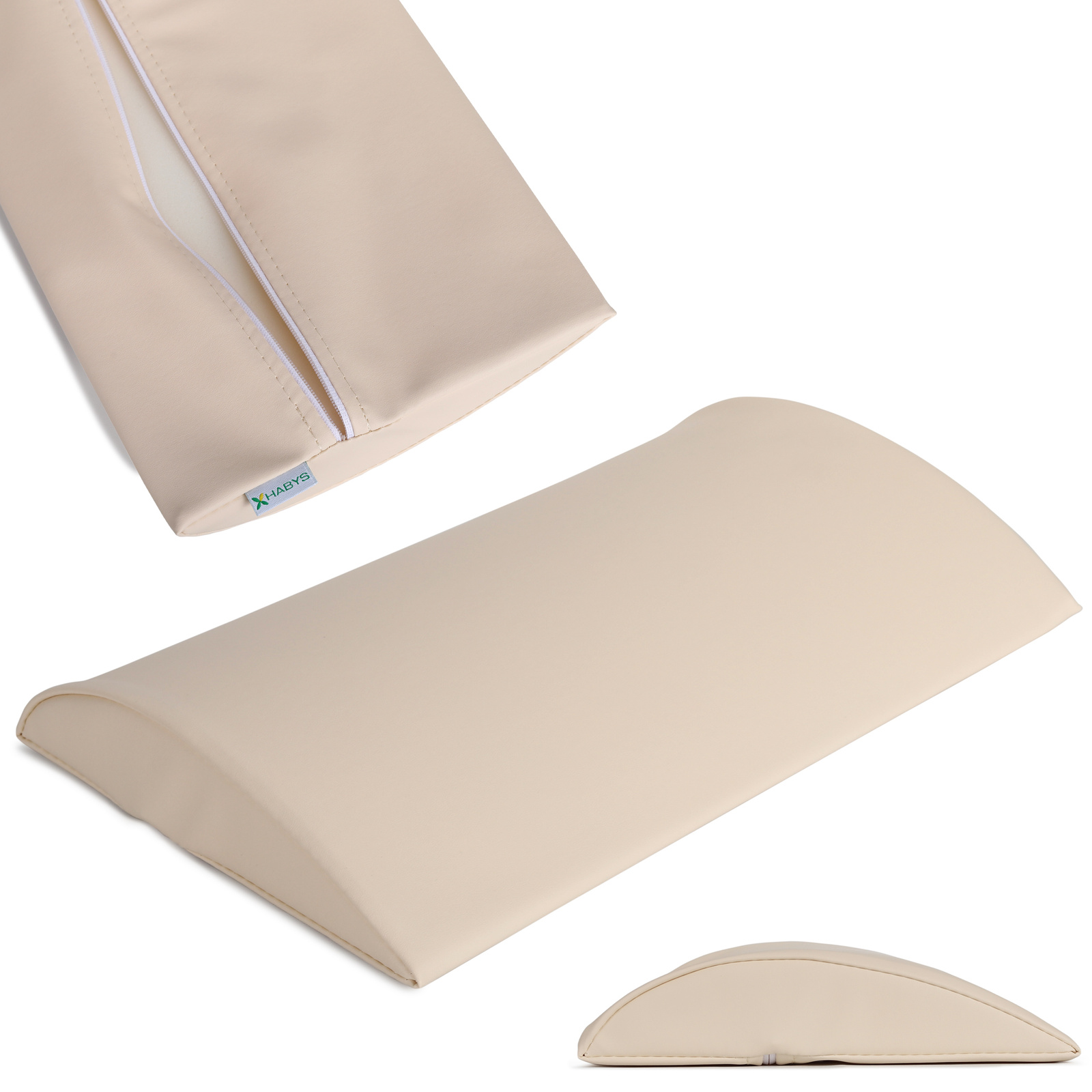 Habys mezzo cilindro lombare 40x25x5 cm rigido beige Habys mezzo cilindro lombare 40x25x5 cm rigido beige