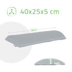Habys mezzo rullo lombare 40 cm grigio K522