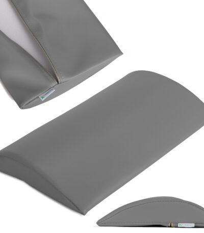 Habys mezzo rullo lombare 40x25x5 cm morbido grigio