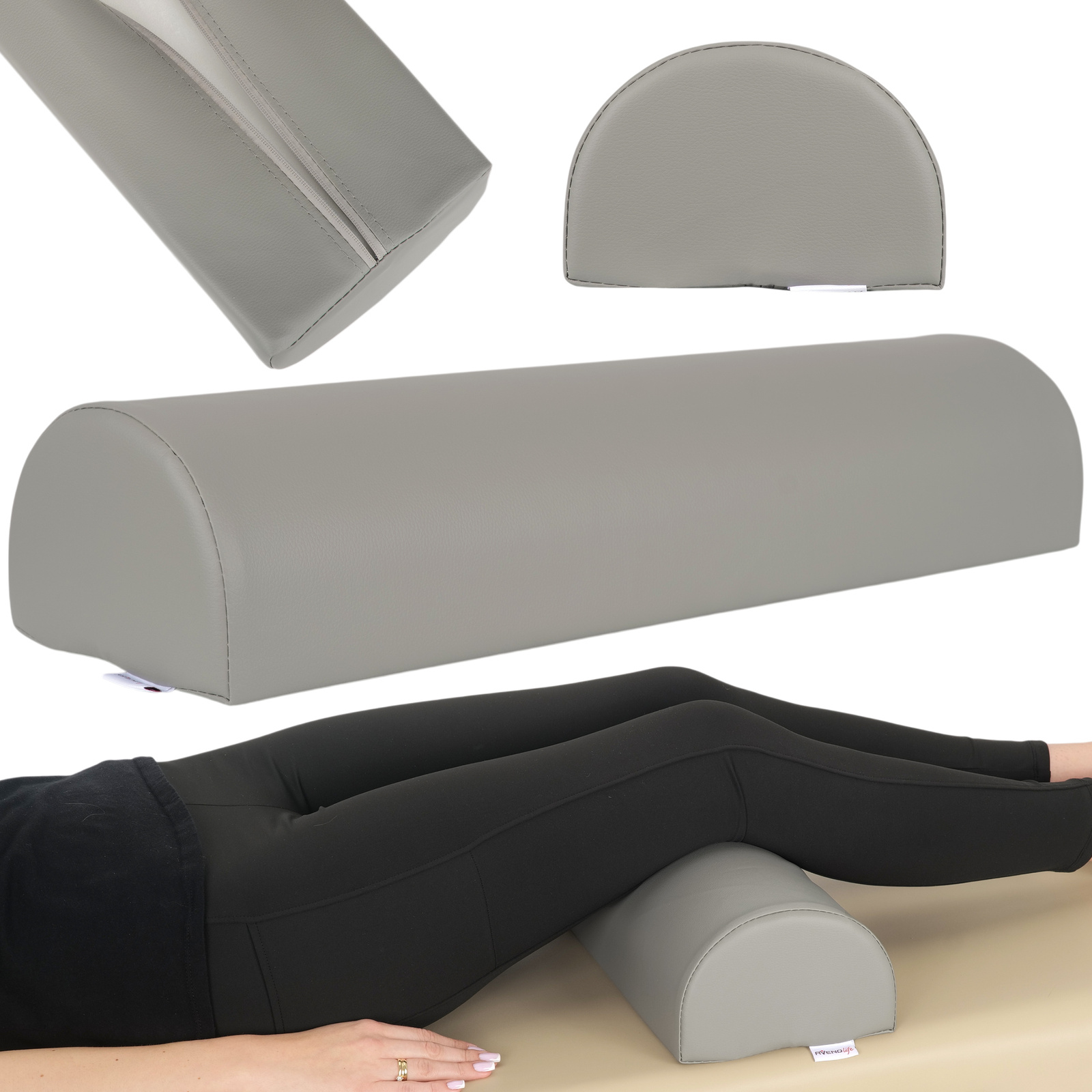 Habys mezzo rullo per massaggio 60 cm grigio Habys mezzo rullo per massaggio 60 cm grigio