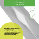 Habys mezzo rullo per massaggio 60 cm grigio