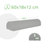 Habys mezzo rullo per massaggio 60 cm grigio