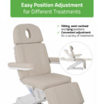 Habys poltrona da trattamento elettrica 3 motori beige Tavia