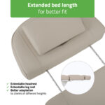 Habys poltrona da trattamento elettrica 3 motori beige Tavia
