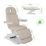 Habys poltrona da trattamento elettrica 3 motori beige Tavia