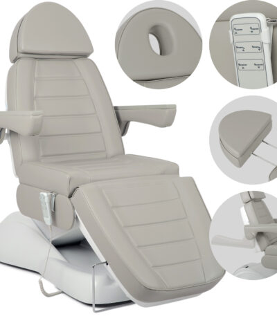 Habys poltrona da trattamento elettrica 3 motori grigio Leo PRO 4