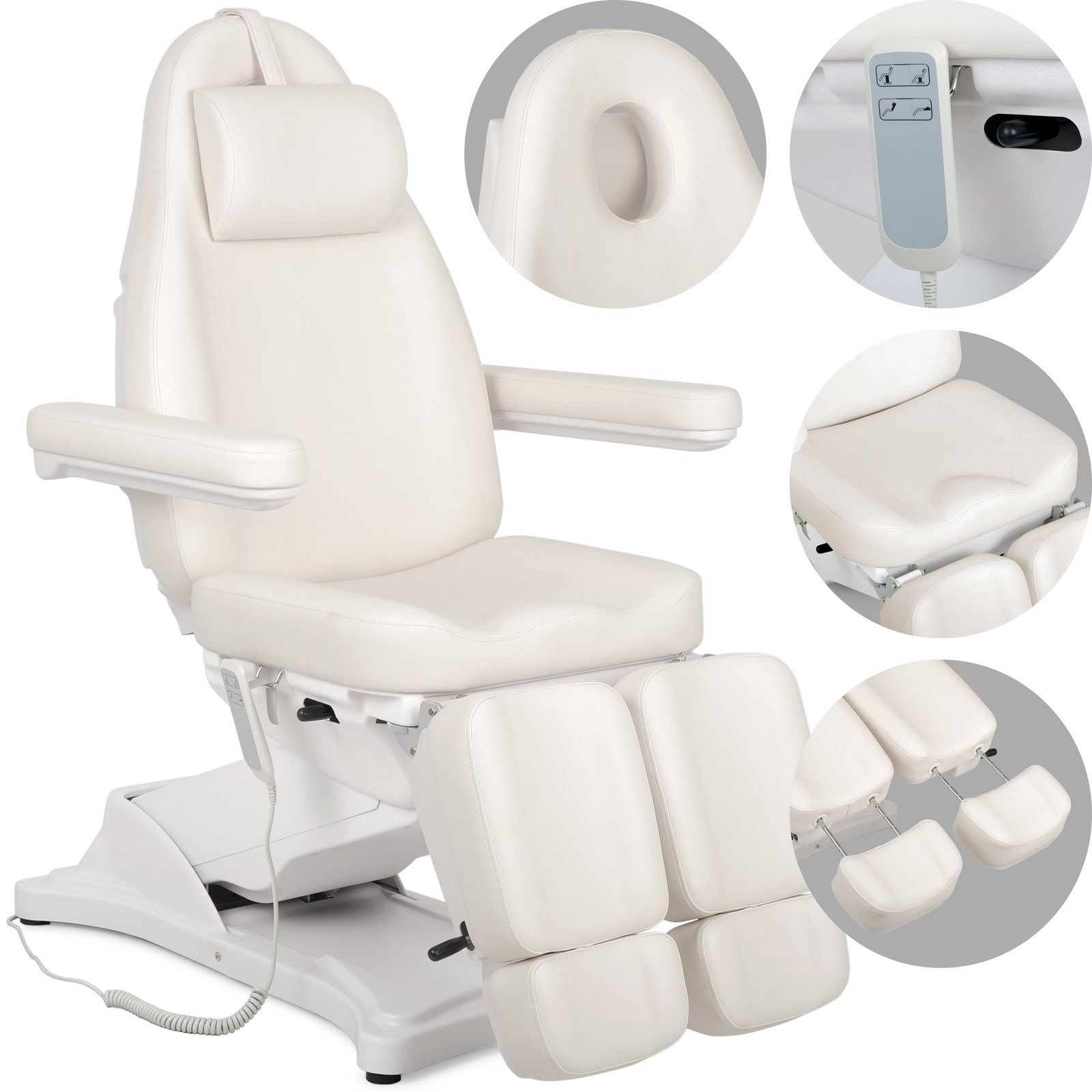 Habys poltrona estetica elettrica bianca Elara PRO 6P Habys poltrona estetica elettrica bianca Elara PRO 6P