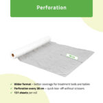 Habys rotolo copri lettino perforato 70 cm bianco