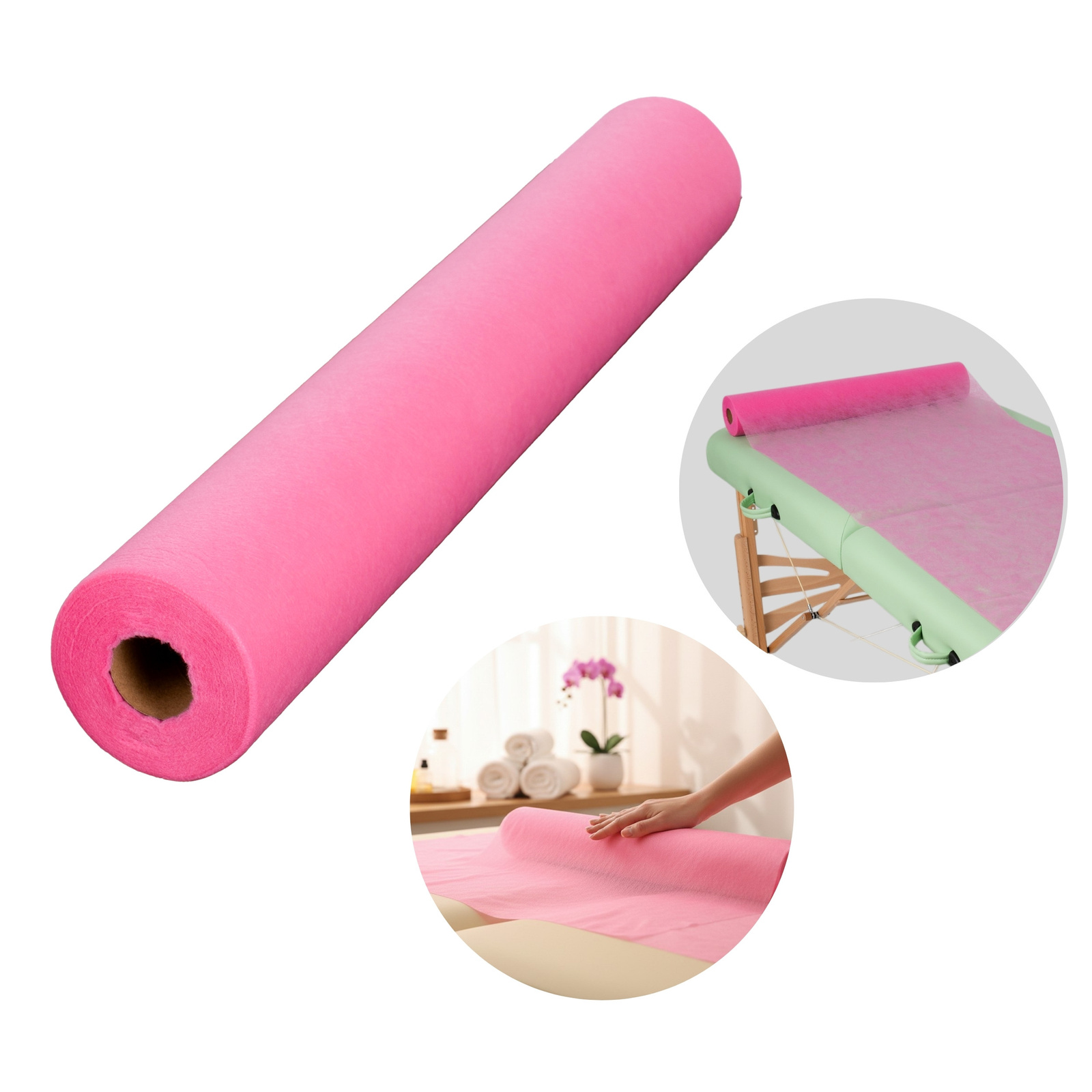 Habys rotolo monouso 60 cm rinforzato rosa Habys rotolo monouso 60 cm rinforzato rosa