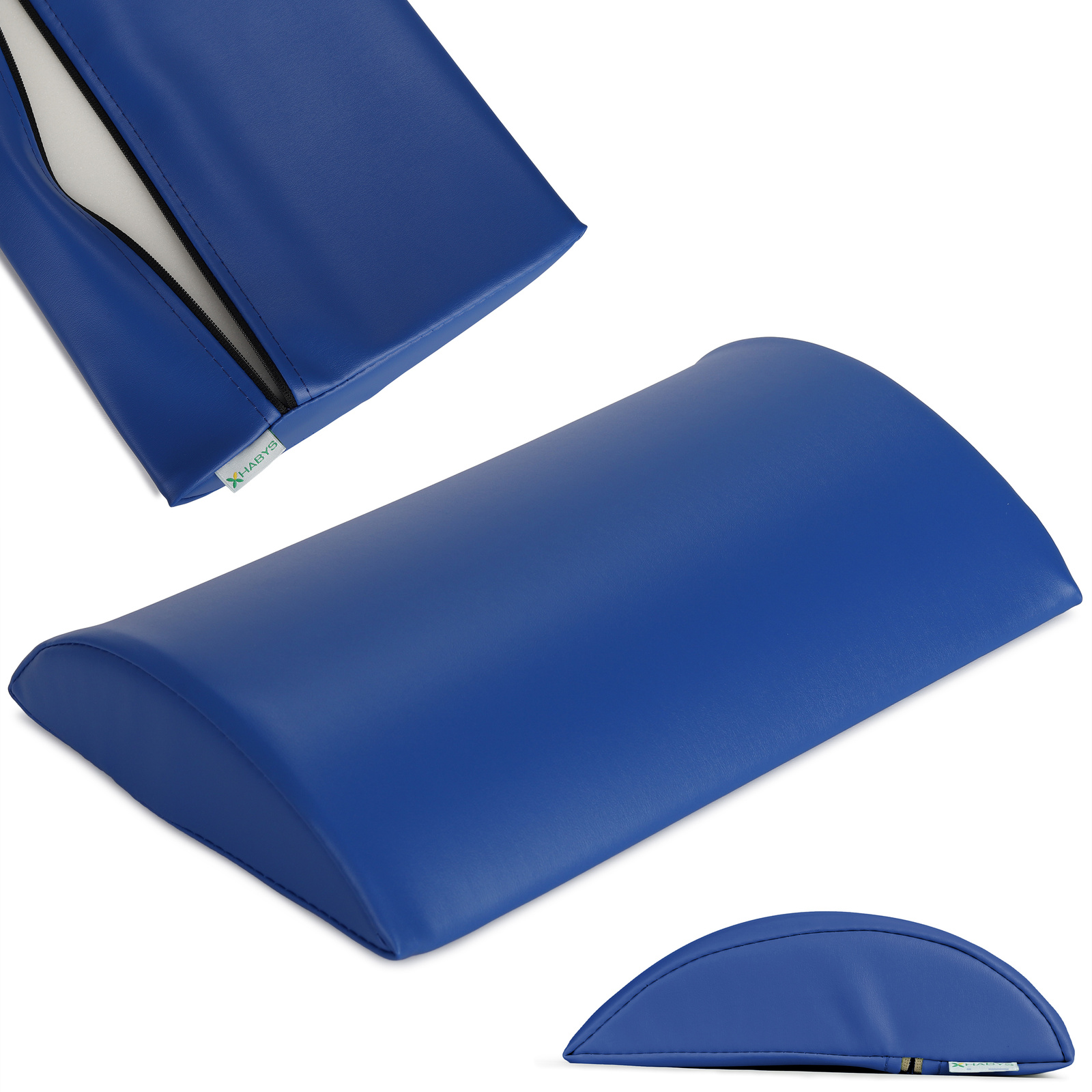 Habys rullo semicilindrico 40x25x7 morbido blu scuro Habys rullo semicilindrico 40x25x7 morbido blu scuro