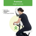 Habys sedia da massaggio ergonomica bianco Flexo Comfy Base