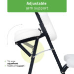 Habys sedia da massaggio ergonomica bianco Flexo Comfy Base