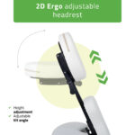 Habys sedia da massaggio ergonomica bianco Flexo Comfy Base