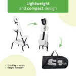 Habys sedia da massaggio ergonomica bianco Flexo Comfy Base