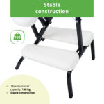 Habys sedia da massaggio ergonomica bianco Flexo Comfy Base