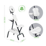 Habys sedia da massaggio ergonomica bianco Flexo Comfy Base