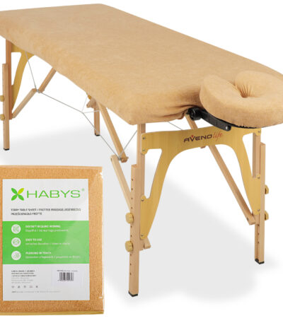 Habys set lenzuola spugna 60/165 cm beige