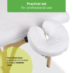 Habys set lenzuolo spugna 60 cm bianco