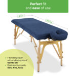 Habys set spugna 60x165 cm blu scuro