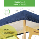 Habys set spugna 60x165 cm blu scuro