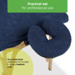 Habys set spugna 60x165 cm blu scuro