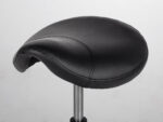 Habys sgabello a sella ergonomico con ruote nero LUMO