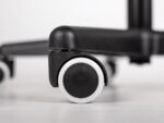 Habys sgabello a sella ergonomico con ruote nero LUMO