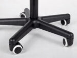 Habys sgabello a sella ergonomico con ruote nero LUMO