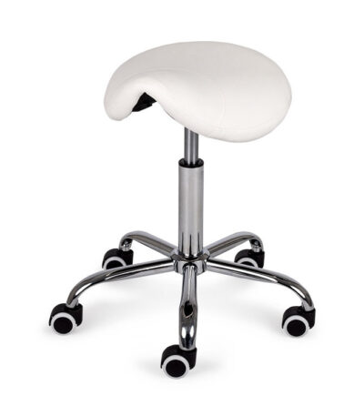Habys sgabello a sella girevole ergonomico bianco LOFI